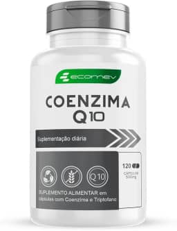 1 Pote Coenzima Q10 Pura Alta concentração 120 Cápsulas 500mg Ecomev Original Com Laudo