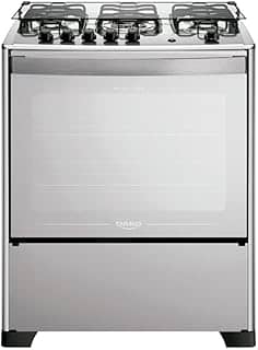 Fogão 5 Bocas Espelhado com Mesa Inox Dako Magister Inox Style Bivolt