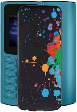 Capa preta para Nokia 105 4G (1,8 polegadas), WXPPJ design exclusivo [antivibração] [antiarranhões], capa de telefone ultrafina com proteção anti-queda para Nokia 105 4G - WMA13