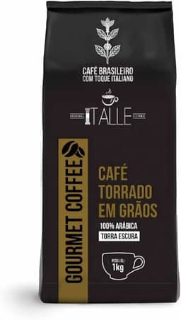 Café Torrado Arábica Em Grãos Café Italle 1kg Gourmet