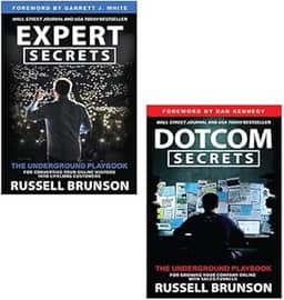 Russell Brunson 2 Books Collection Set (Expert Secrets, Dotcom Secrets)