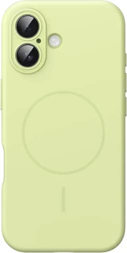 JETech Capa Magnética de Silicone para iPhone 17 6,3 Polegadas, Compatível com MagSafe, Toque Macio e Sedoso, Case com Absorção de Choque, Proteção para Lente da Câmera (Verde)
