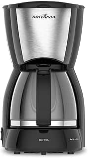 Cafeteira Britânia BCF19 Inox 18 Cafezinhos Jarra de Vidro 550W 127V