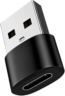 Adaptador USB Tipo C para USB Tipo A OTG 30W, Carregamento Rápido e Transferência de Dados, Compatível com iPhone 11 12 13 14 Pro Max, Android, MacBook, Notebook, Carro, Power Bank