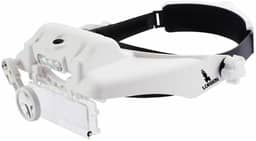 Lupa Cabeça 6 lentes 3 Leds Estética leitura eletrônica 870 - Lorben