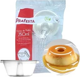 Formas De Pudim 250ml Descartável Resistente Ao Forno - 20un