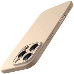 JETech Capa Fina para iPhone 16 Pro Max 6,9 Polegadas com Lente de Câmera Proteção Total, Ultrafina Leve Acabamento Fosco Case Capinha Protetora Minimalista para Telefone (Titânio-Deserto)