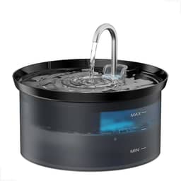 Bebedouro Fonte de Água 2,5L Silencioso Elevado Automático Preto Com Filtro Para Gato Pet Cachorros