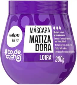Salon Line, Máscara Matizadora Roxa, #TodeCacho, Vegano - Para Cabelos Ondulados, Cacheados e Crespos, 300g