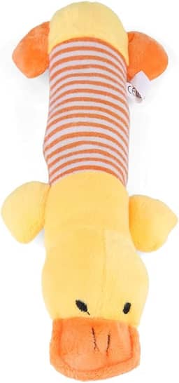 TOPINCN Brinquedo estridente para animais de estimação, brinquedo de pelúcia com som de pelúcia, brinquedo de limpeza de dentes, brinquedo interativo de morder cachorro gato mensagem