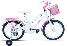 Bicicleta Infantil Forss Hello, Aro 16, Com Cestinha e Rodinhas, Para 3 a 6 Anos