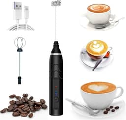 Mini Mixer Portátil Misturador de Bebidas Batedor Espumador de Leite USB Recarregável Cozinha Cafe Ovo