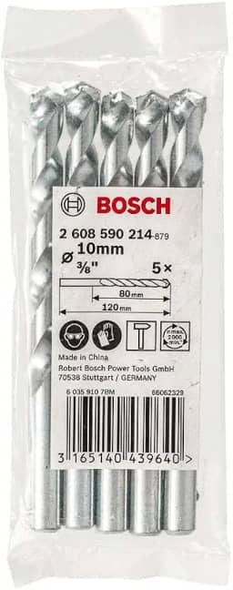 Bosch Broca Videa Concreto 10mm 5 Unidades