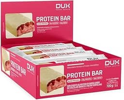 PROTEIN BAR - 12 UNIDADES Sabor Chocolate Branco e Frutas Vermelhas
