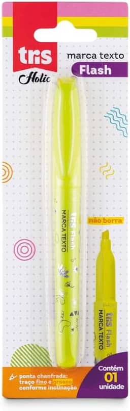 Marcador, Tris, 7897476681061, Amarelo