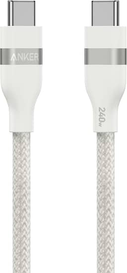 Anker Carplay Cabo para Carro, para iPhone 17/16/15 Pro Max Plus, Cabo de Carregador USB-A para USB-C Trançado Sustentável para Samsung Note20 e mais (0.9m, Preto).