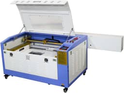 Máquina Cnc Router Laser Corte e Gravação 60x40cm 60w Mesa de Elevação com Sensor Fluxo de Água 220v