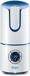 Umidificador de Ar Elgin Digital Inteligente, 2,5 Litros Branco e Azul Bivolt