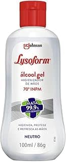 Lysoform Alcool em Gel 70 INPM, Desinfetante e Higienizador, 100ml