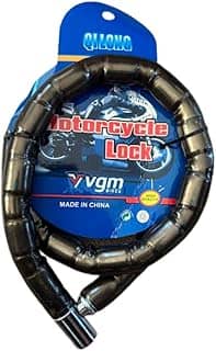 Cadeado Trava Moto Bike 120cm Aço Espiral Reforçado Grosso Portão 22mm