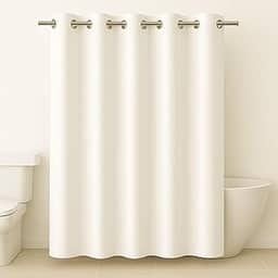Cortina Para Box de Banheiro em PVC Impermeável e Antimofo - 1,38 x 2m BRANCO