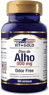 Óleo De Alho 500mg Odor Free Vitgold 100 Cápsulas
