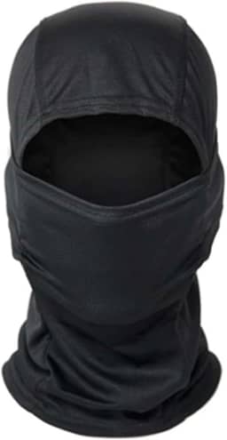 Balaclava Térmica Ninja Premium, Preto, Tamanho Único, 88% Poliéster 12% Elastano, para Camping, Moto, Trekking, Todas as Estações