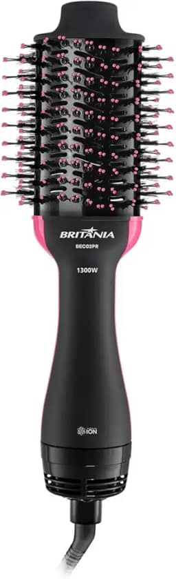 Escova Secadora Britânia BEC02PR Bivolt 4 em 1 1300W