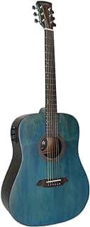 VIOLÃO ELÉTRICO CORAL 41' - TAMPO SÓLIDO EM SPRUCE - BLUE WOOD - EQ 3 BANDAS – VGAC1954BW41 – TONANTE