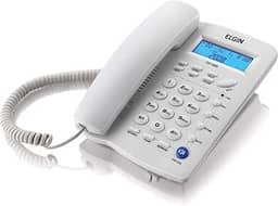 Telefone com Fio de Mesa Elgin com Identificador de Chamada TCF3000 Branco Gelo