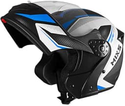 Capacete de Moto Mixs Gladiator Neo Brilhante Escamoteavel Articulado Robocop Rosa