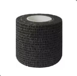 Bandagem Adesiva Elástica Flexível Jiu Jitsu 5cmx4,5m Thumb Tape Finger Tape Evita Lesões na mão (Preta)