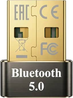 Adaptador Bluetooth 5.0 USB para PC e Notebook – Conexão Estável sem Fio para Mouse, Teclado, Controle Gamer, Fones e Impressoras | Compatível com Windows 7/8/8.1/10/11