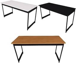 Mesa Estilo Industrial Guto 1,35 Metros Escritório Escrivaninha Computador Camaleão (Branco)