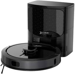 Robô Aspirador KaBuM! Smart 900 Preto IR360° Controle via app Recipiente dispensador de pó Base Autolimpante G7 (110, Volts)
