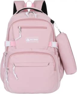 Mochila Escolar Grande Impermeável Bolsa Reforçada Com Bolso Antifurto e Divisória Para Notebook Acompanha Estojo Feminina Masculina Trabalho Faculdade Adulto Infantil Juvenil Adolescente