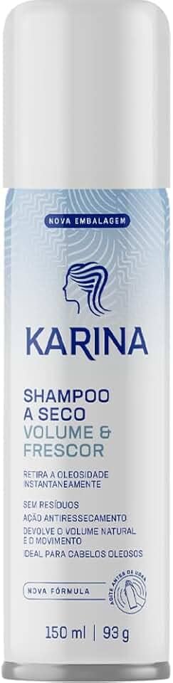 Karina Shampoo A Seco Volume E Frescor 150Ml Verde