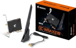 GIGABYTE WiFi 6E GC-WBAX210 (2x2 802.11ax/Tri-Band WiFi/Bluetooth 5.2/Placa de Expansão PCIe)