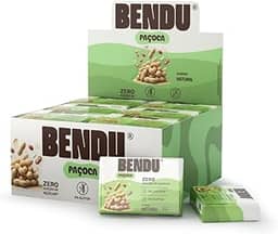 Paçoca com Whey Protein 528g (24 unid. De 22g) - Natural - Bendú, Bendú