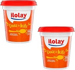 2 Pote De Doce De Leite Argentino Ilolay 400g Original