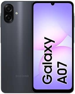 Samsung Celular Galaxy A07 128GB, 4GB, Câmera 50MP, Tela 6.7', Proteção IP54, Processador 6nm (Preto)