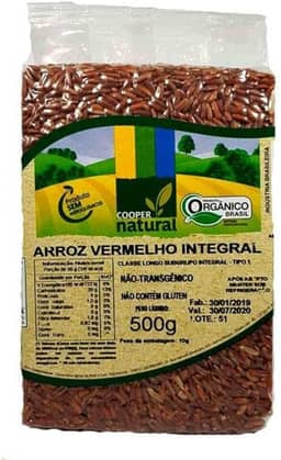Arroz Vermelho Integral Orgânico CooperNatural 500g