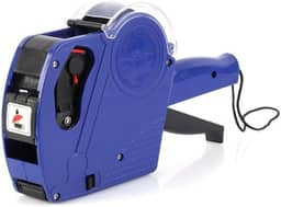 Etiquetadora Rotuladora De Preço Manual MAIS Refil Com Etiquetas De Preços 8 Dígitos Diversos Caracteres Códigos Datas Fácil Manuseio Portátil PREMIUM ONYK (AZUL)