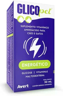 Suplemento Vitamínico Glicopet Paras Cães e Gatos 30ml - Avert