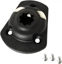 Kit de equipamento de base de suporte de vara de pesca de caiaque de barco de nylon - Design de montagem embutida segura, parafusos de aço inoxidável - para entusiastas de caiaque e pesca de barco