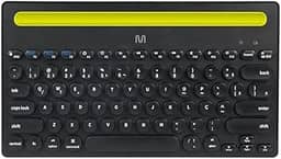 Teclado sem Fio Slot Vários Dispositivos 3 pareamentos simultâneos Bluetooth Preto Multi - TC284