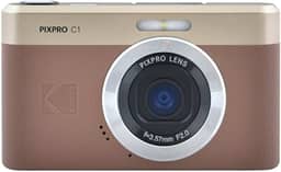 KODAK Câmera digital com zoom PIXPRO C1 – 13 MP compacta aponte e fotografe com tela flip LCD de inclinação de 2,8 polegadas 180°, design retrô vintage com zoom 4X e vídeo Full HD de 1080p para
