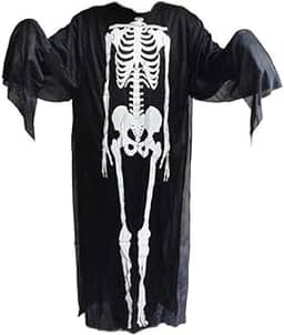 Fantasia Adulto Pânico Caveira Esqueleto Halloween