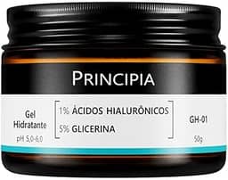 PRINCIPIA, Gel Hidratante Facial 1% Ácidos Hialurônicos + 5% Glicerina GH-01 com 50g