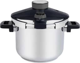 Panela de Pressão Tramontina Presto em Aço Inox Fundo Triplo com 5 Dispositivos de Segurança 22 cm 6 L